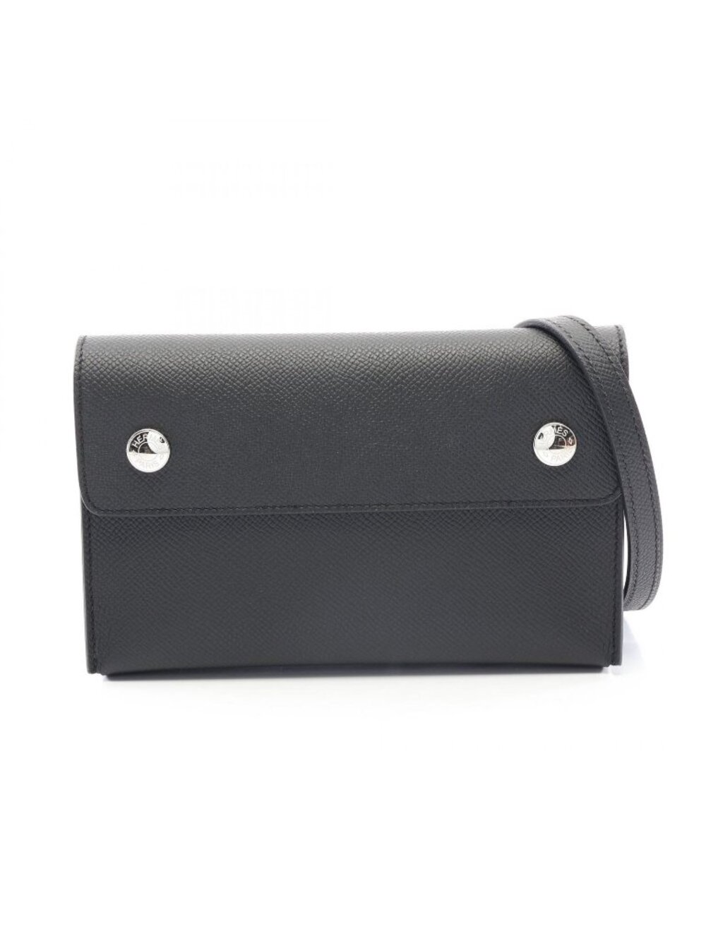 Hermes Shoulder Bag Nappe-to-Go Black Leather
